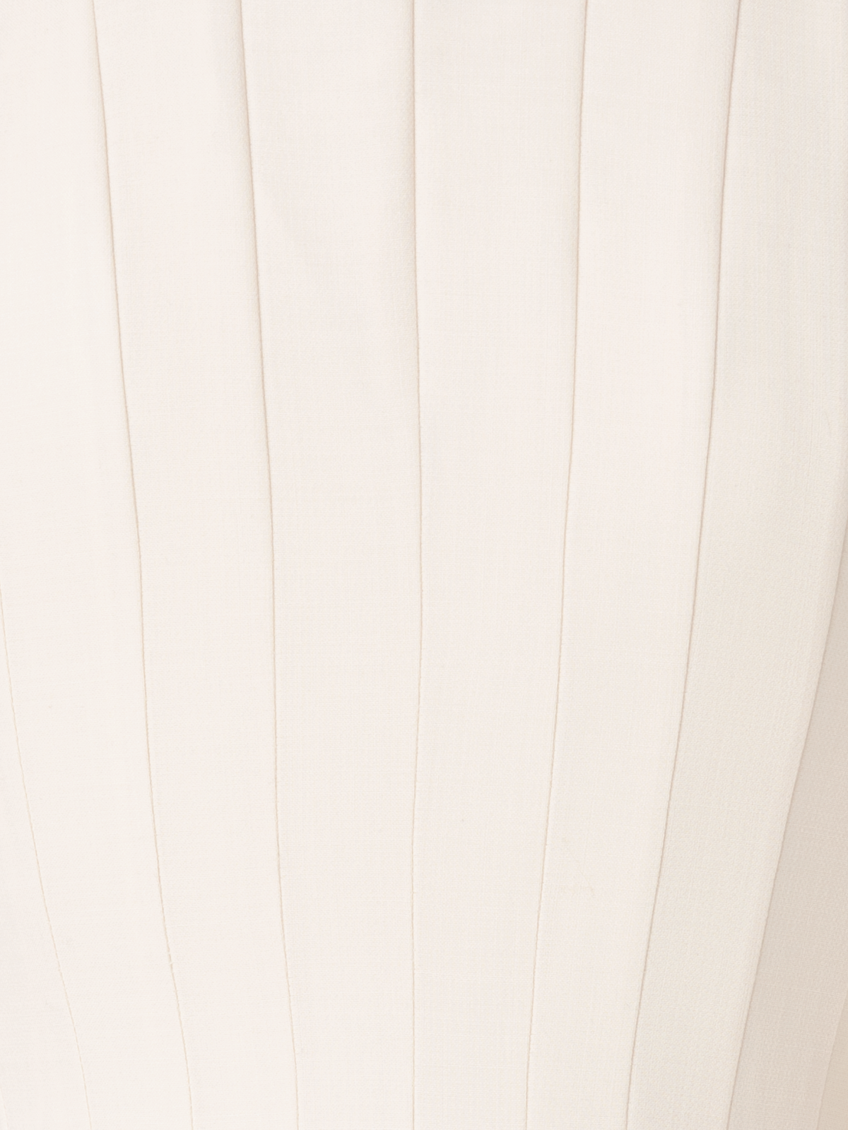 Designer Wool Double-Face Dress with Skaters Pleats - ecru - white