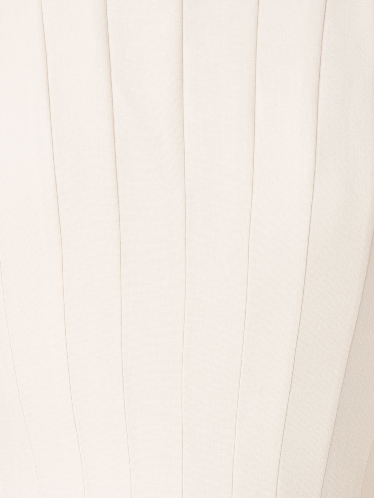 Designer Wool Double-Face Dress with Skaters Pleats - ecru - white