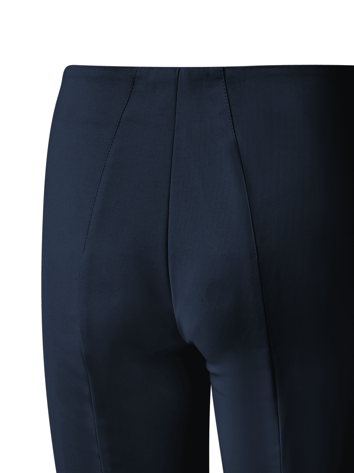 Designer Slim Cotton Techno Stretch Pants - navy - blue
