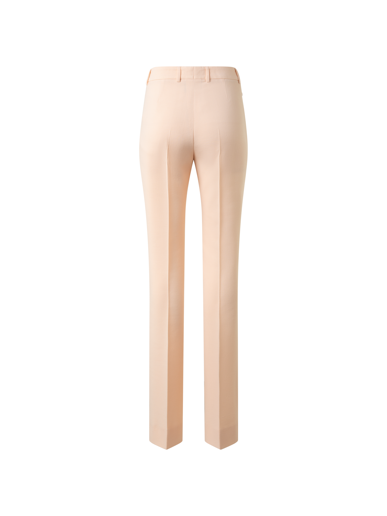 Designer Slight Bootcut Wool Double-Face Pants - pastel - pink