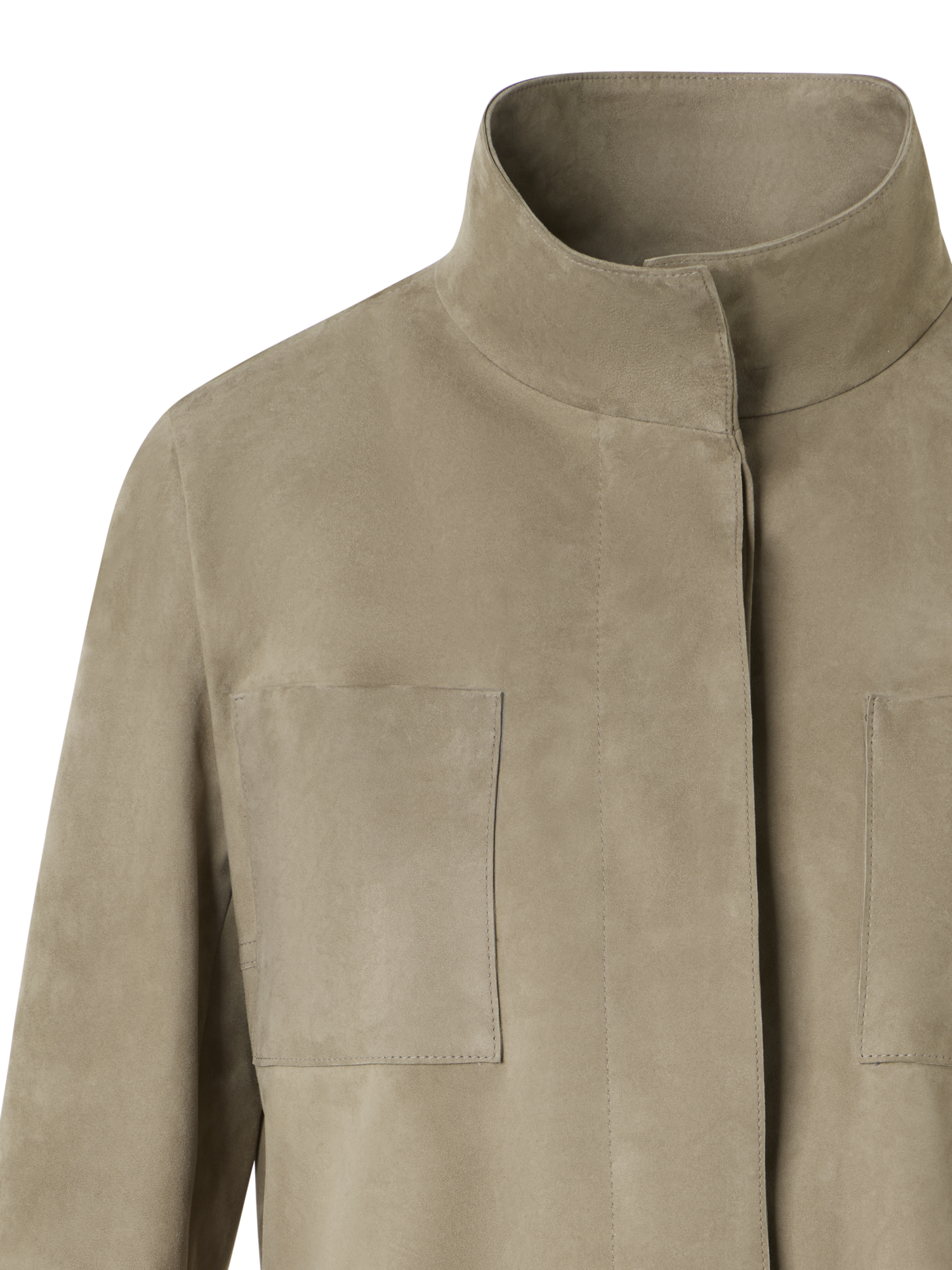 Designer Chianti Safari Jacket in Suede - neutral - brown