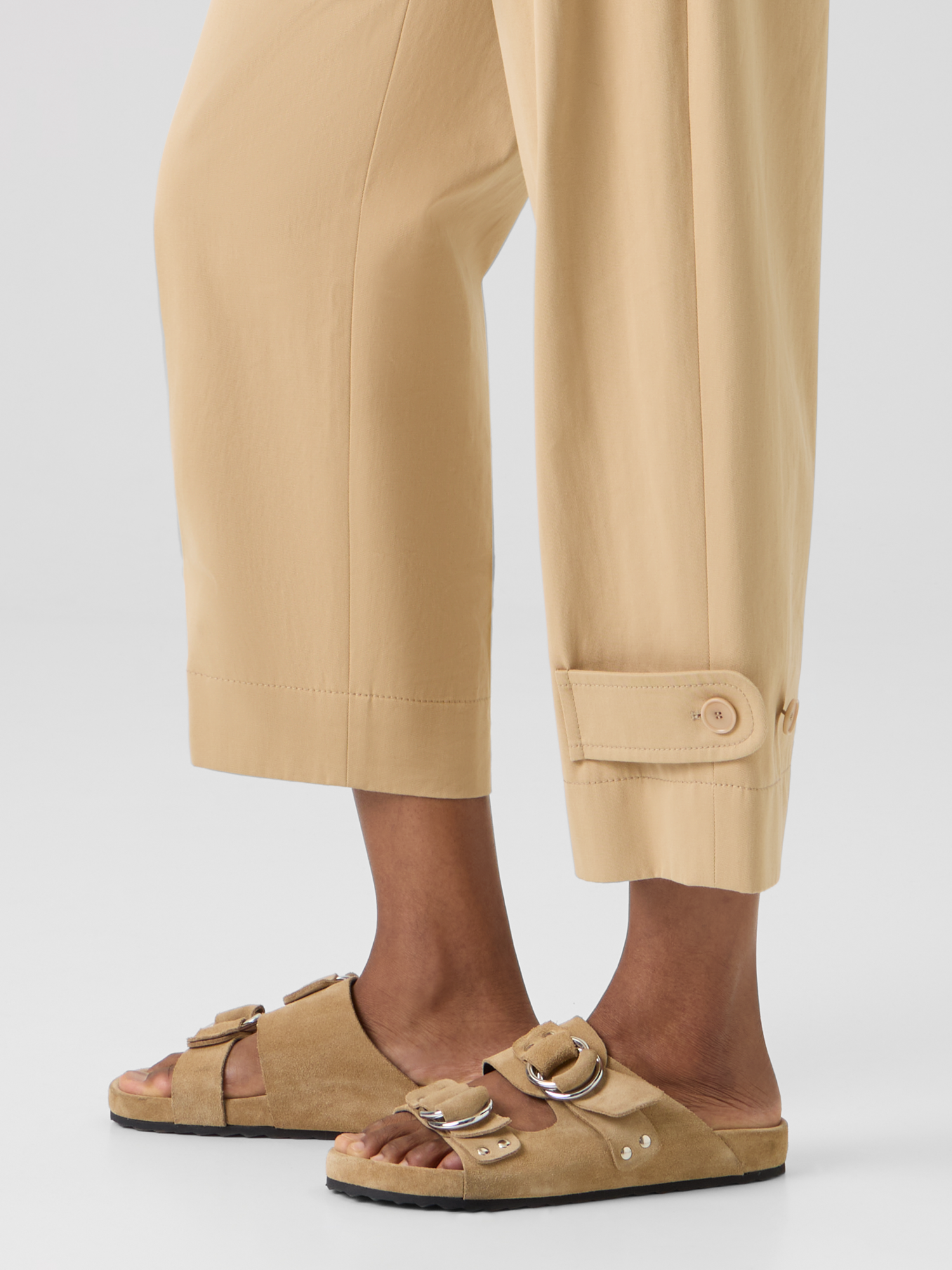 Designer Fraser Pants in Cotton Gabardine - beige 