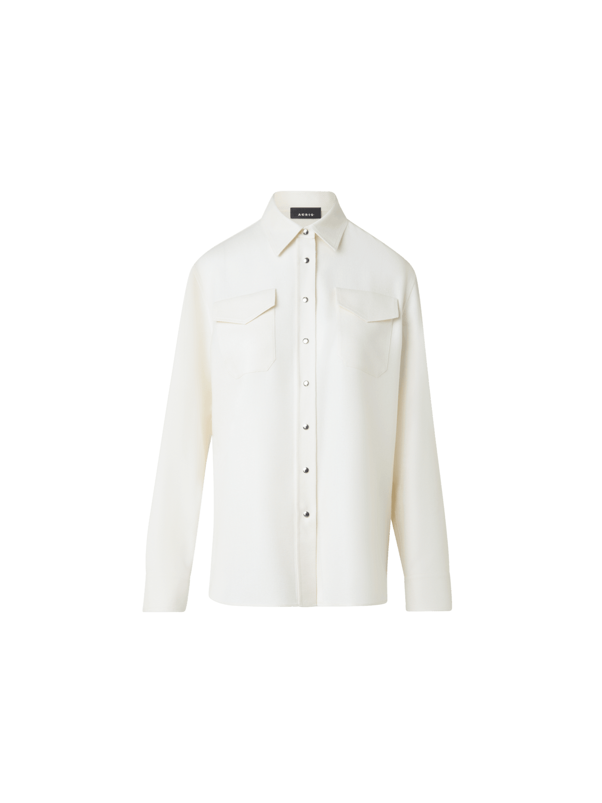 Designer Shirt Blouse in Panama Cashmere - neutral - ecru - white