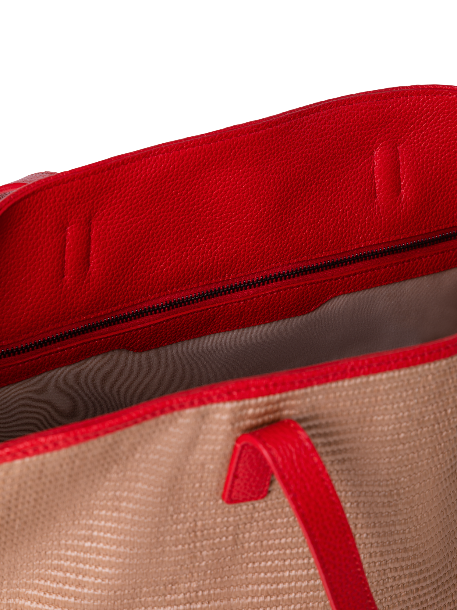 Designer Ai Medium Shoulder Tote - multicolor - beige - red