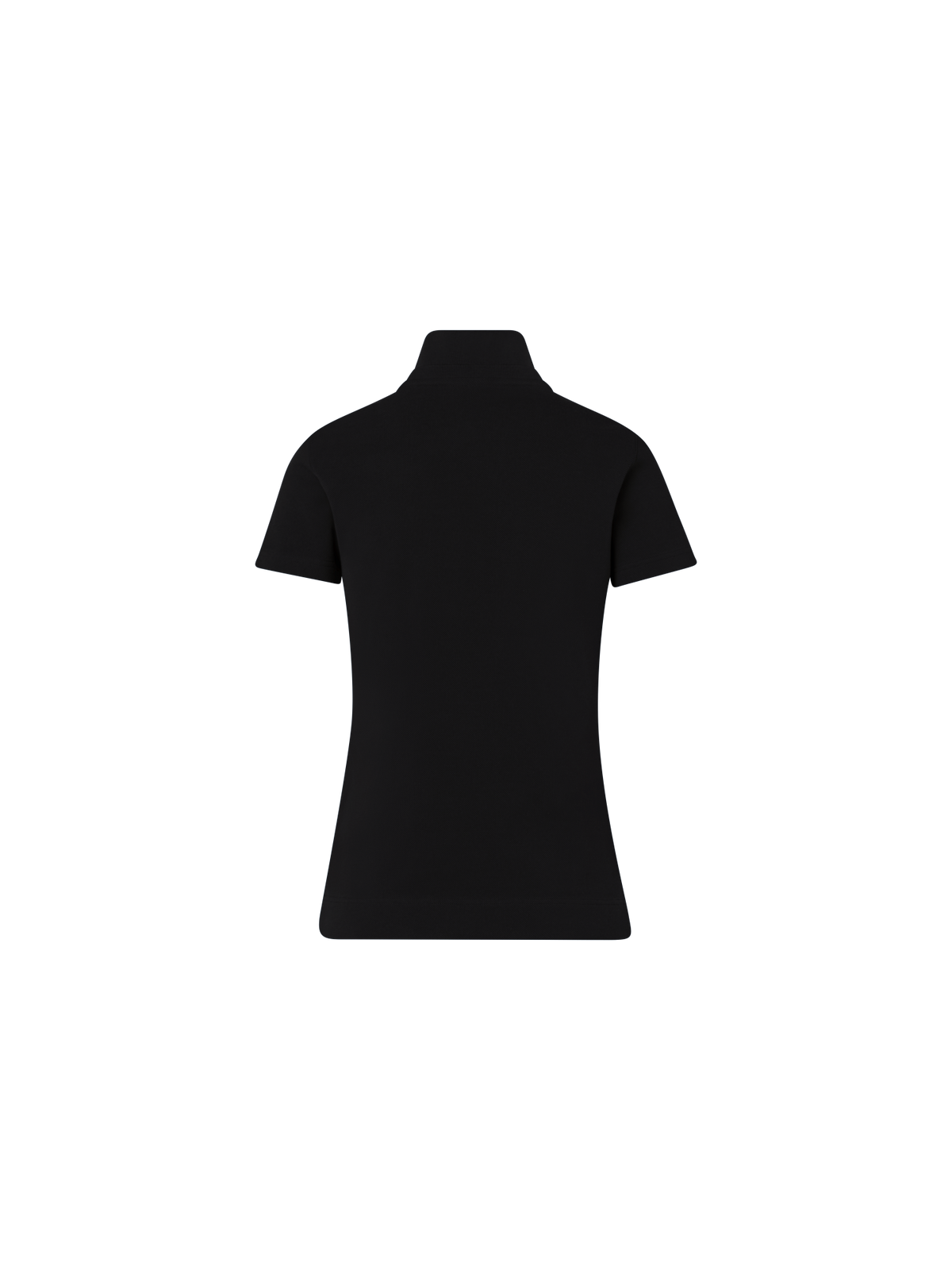 Designer Cotton Knit Polo Shirt - black - neutral