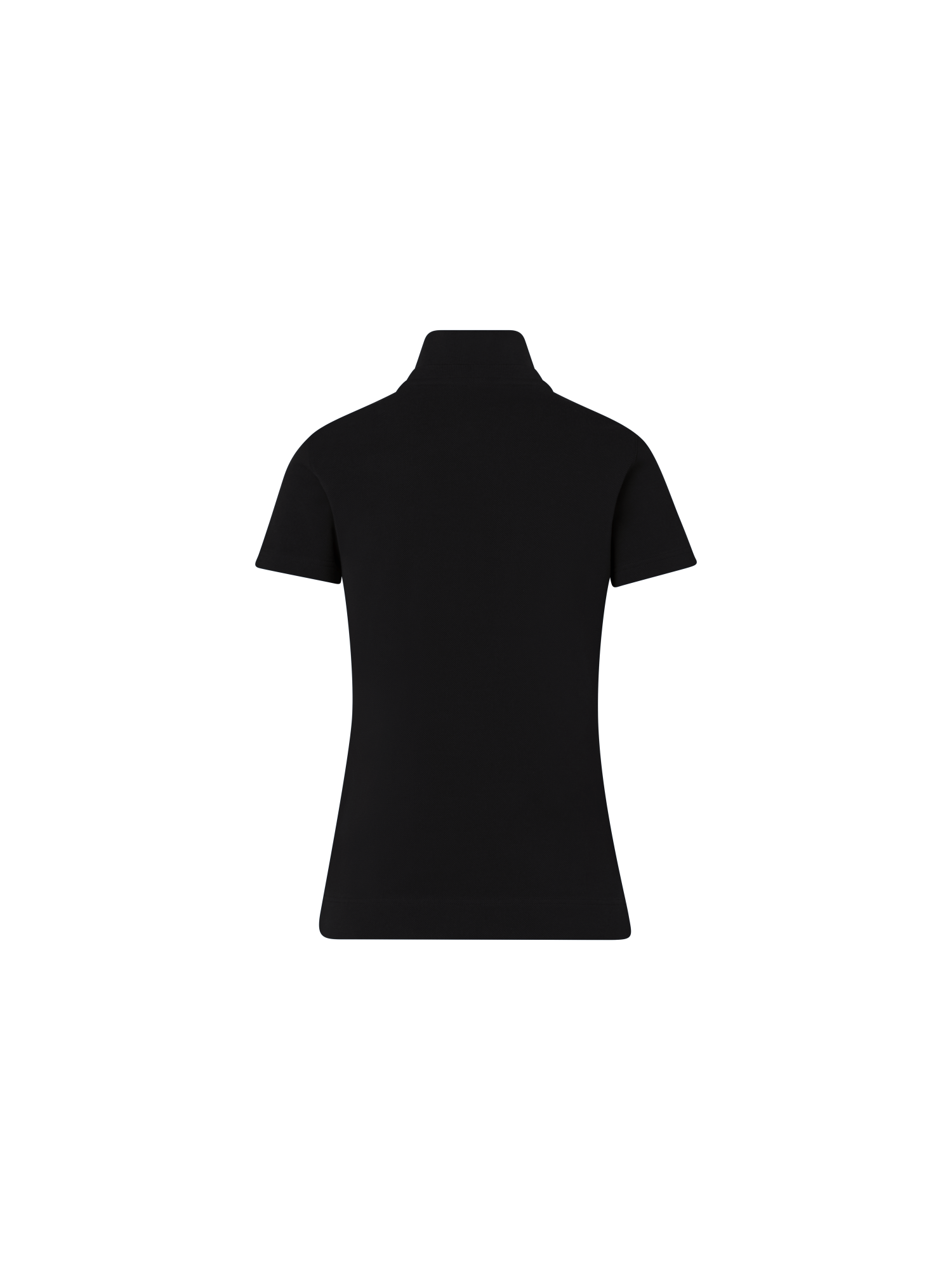 Designer Cotton Knit Polo Shirt - black - neutral