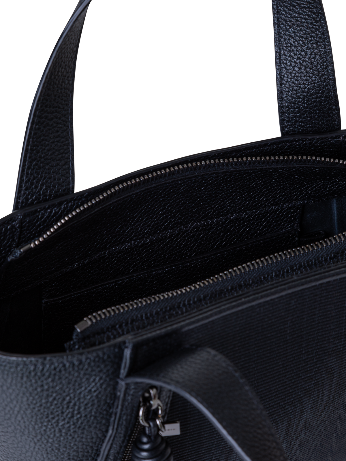 Designer Alexa Little Zip Top Handle Tote - black