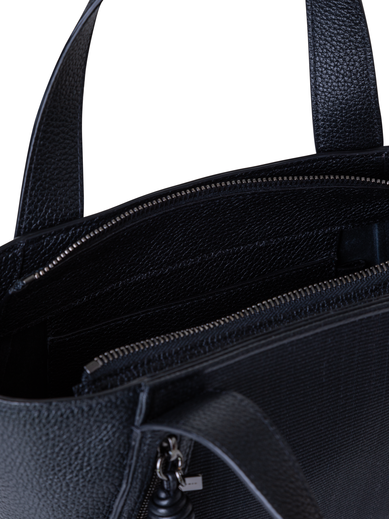 Designer Alexa Little Zip Top Handle Tote - black