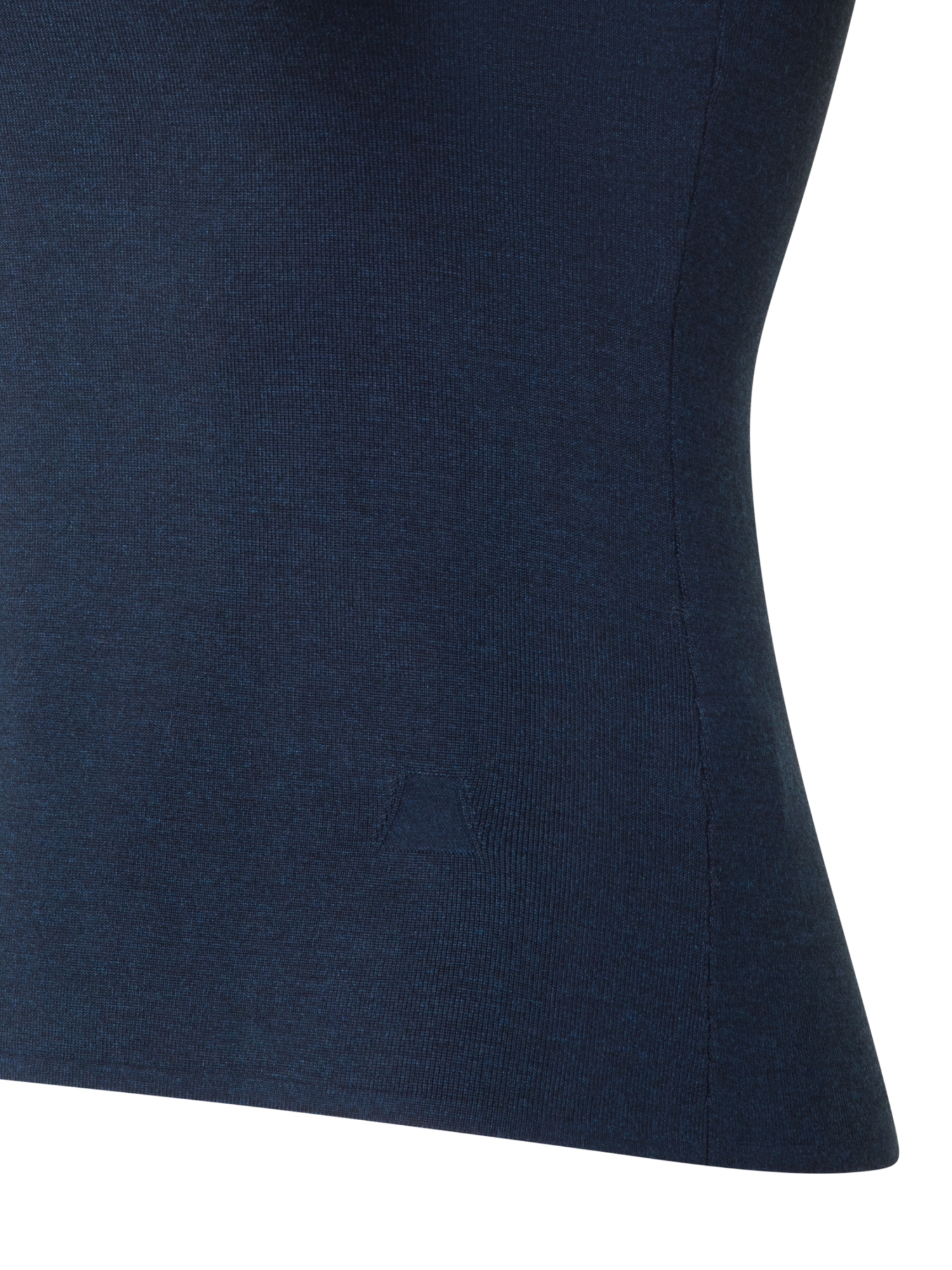 Designer Knit Tank Top in Silk Stretch - neutral - navy - blue