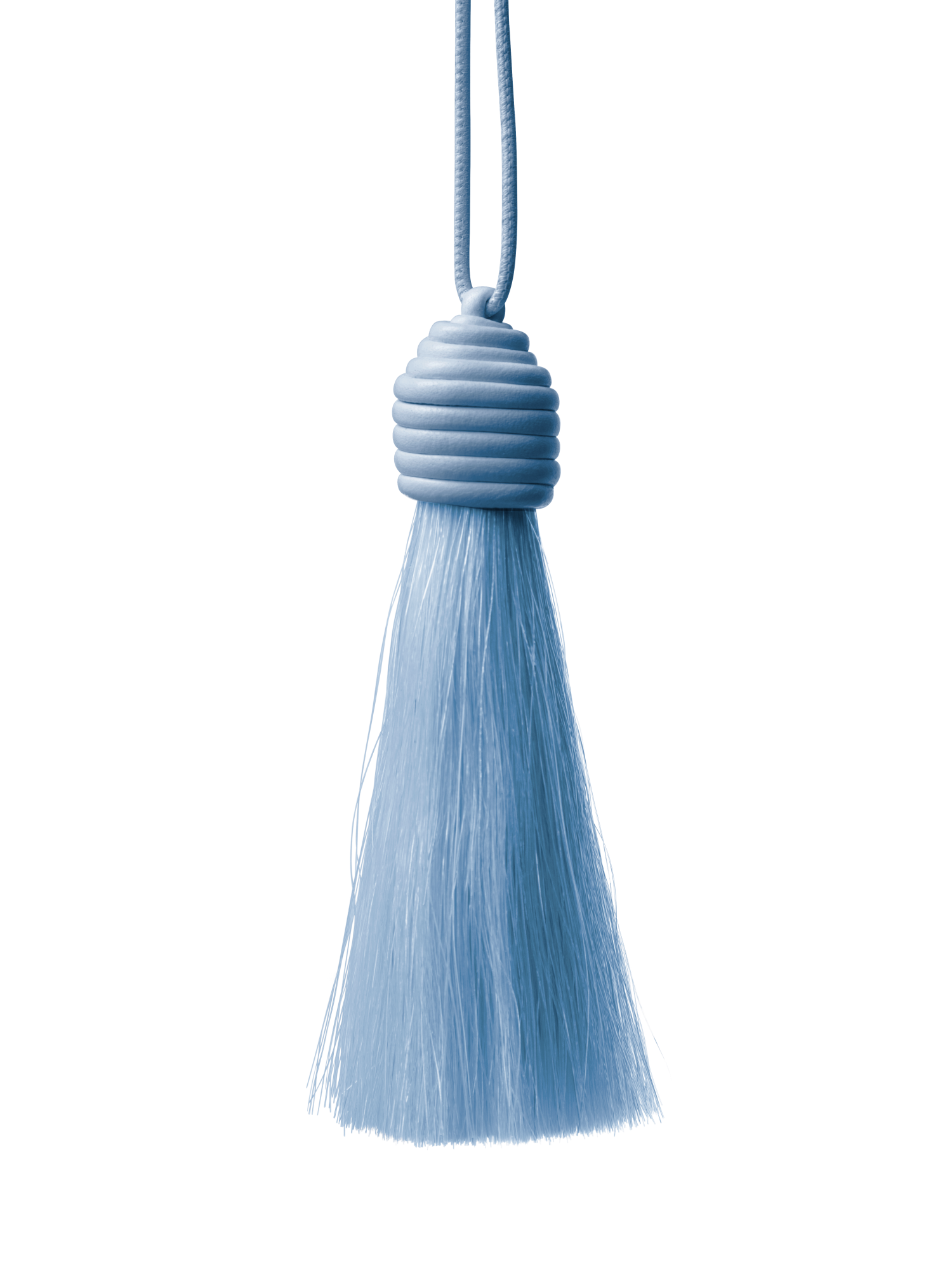 Designer Horsehair Necklace - blue