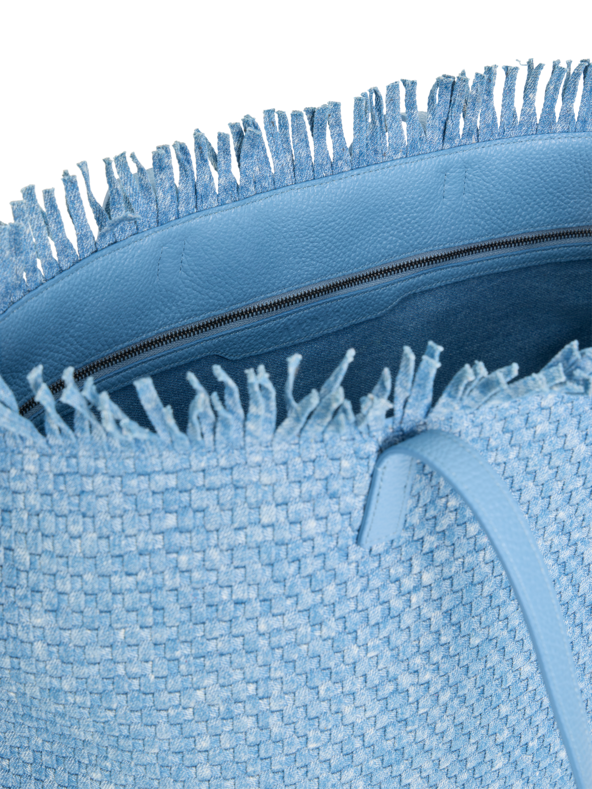 Designer Ai Medium Shoulder Tote - blue