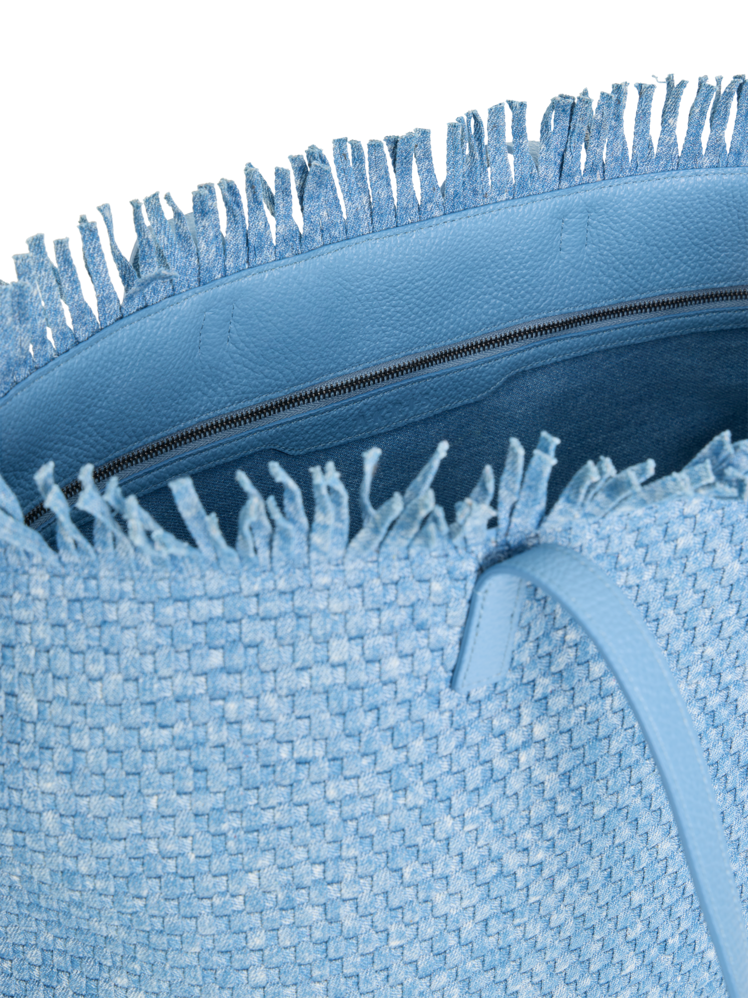 Designer Ai Medium Shoulder Tote - blue