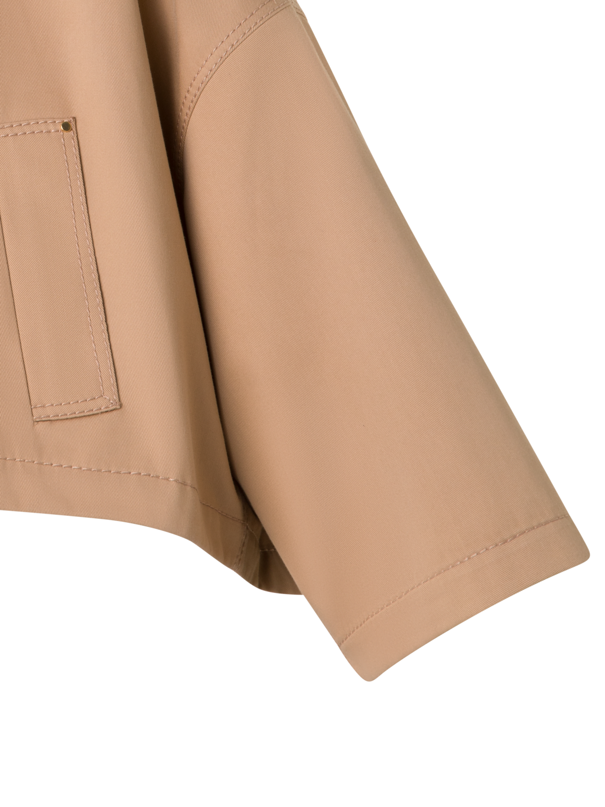 Designer Water-Repellent Cotton Gabardine Jacket - neutral - beige
