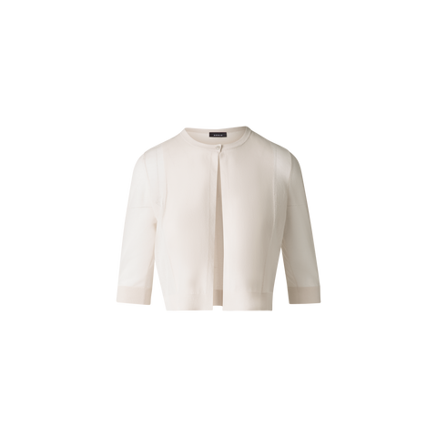 Semi-Sheer Short Knit Cardigan