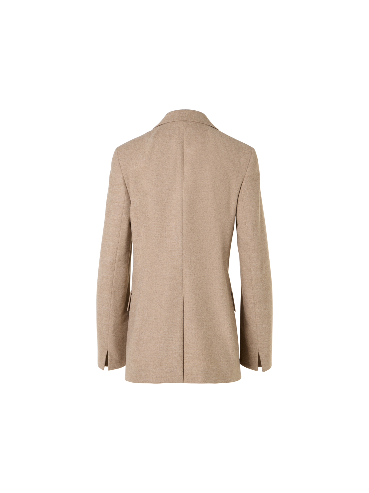 Designer Boyfriend Blazer in Pastel Wool Flannel - beige