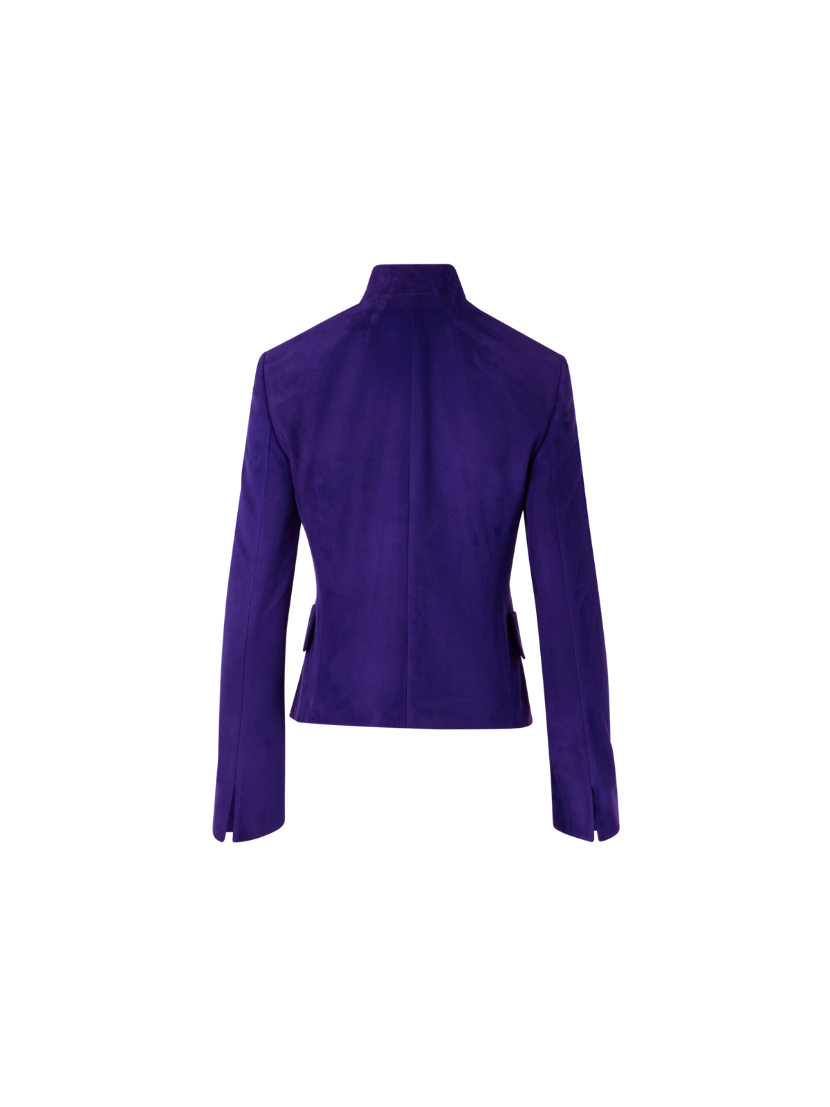 Designer Deva Short Jacket in Suede - purple