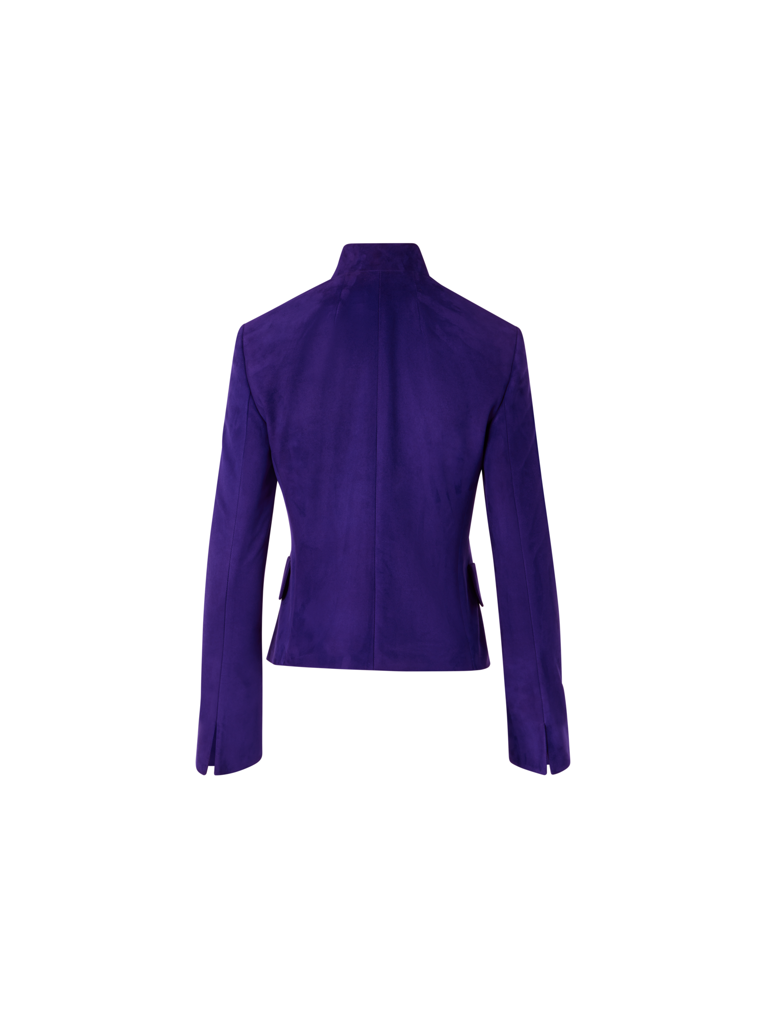 Designer Deva Short Jacket in Suede - purple