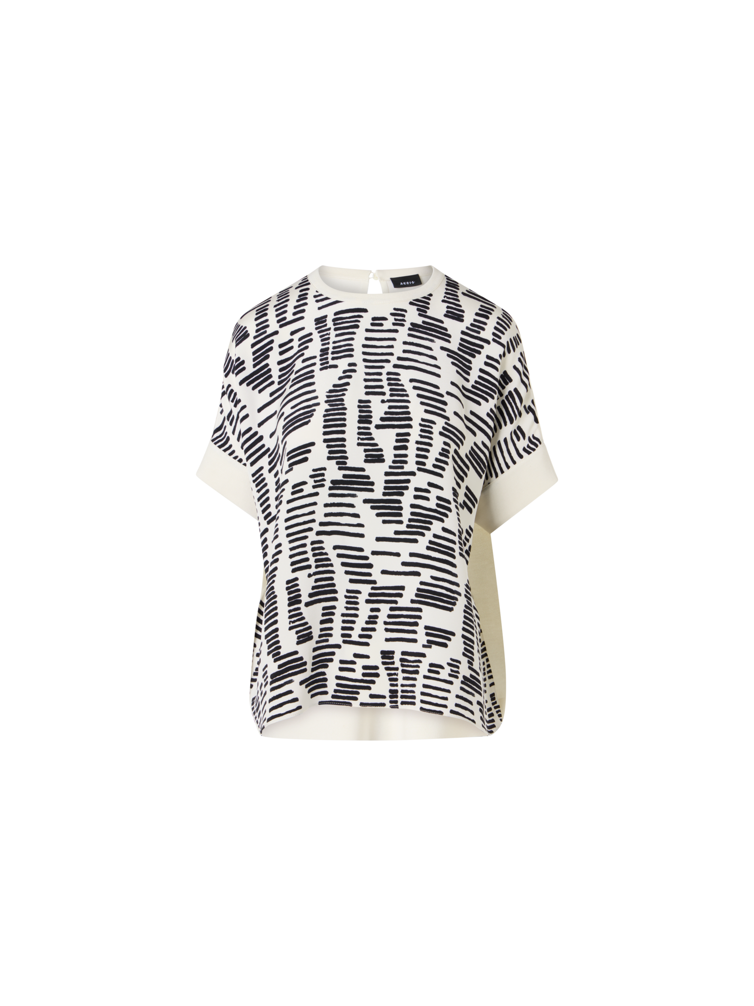 Designer Oversized Dance Movements Knit Tunic - ecru