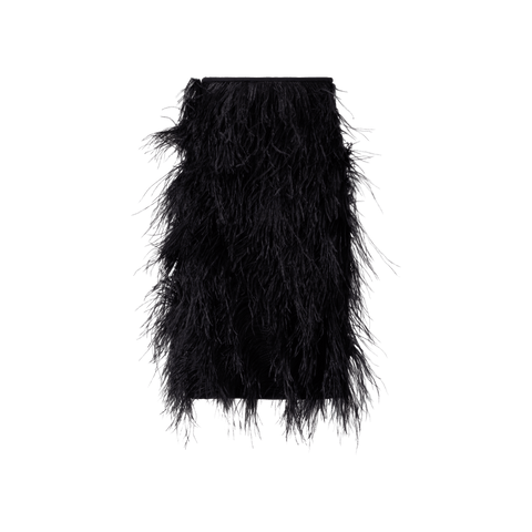 Woll Doubleface Feathered Pencil Skirt
