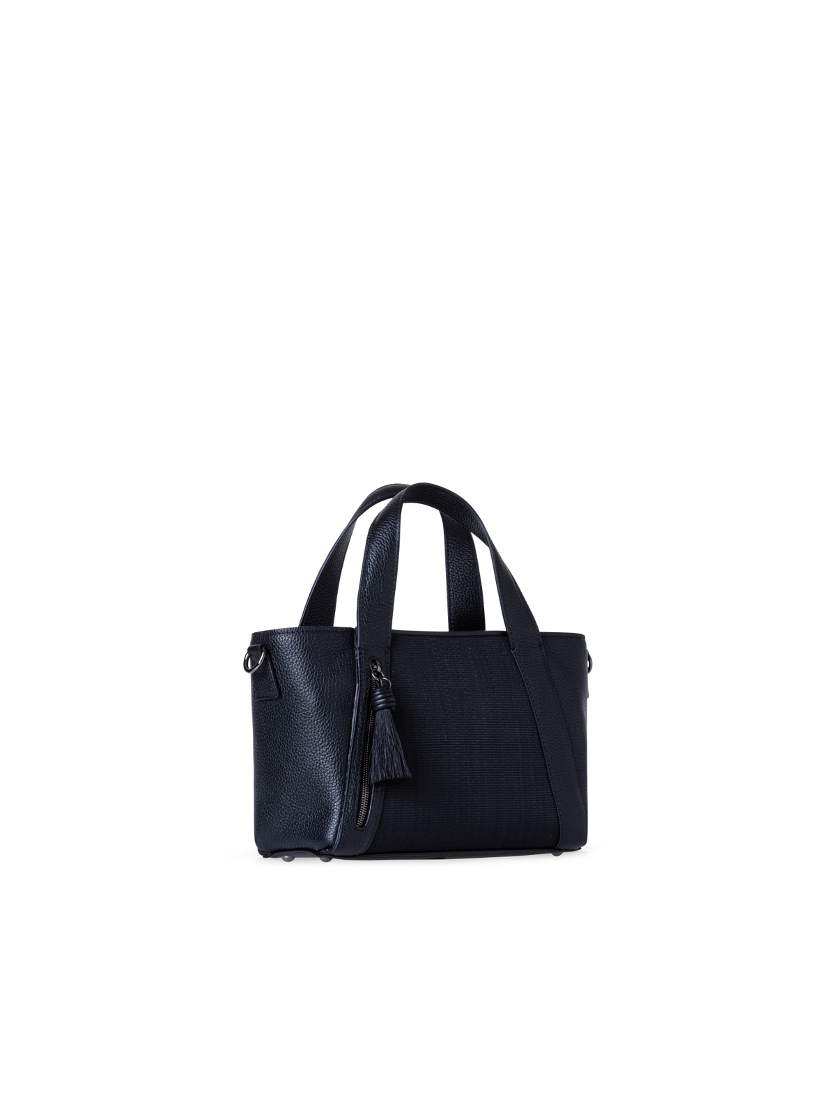 Designer Alexa Little Zip Top Handle Tote - black