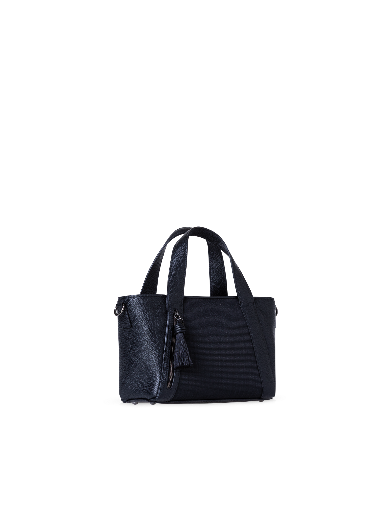 Designer Alexa Little Zip Top Handle Tote - black