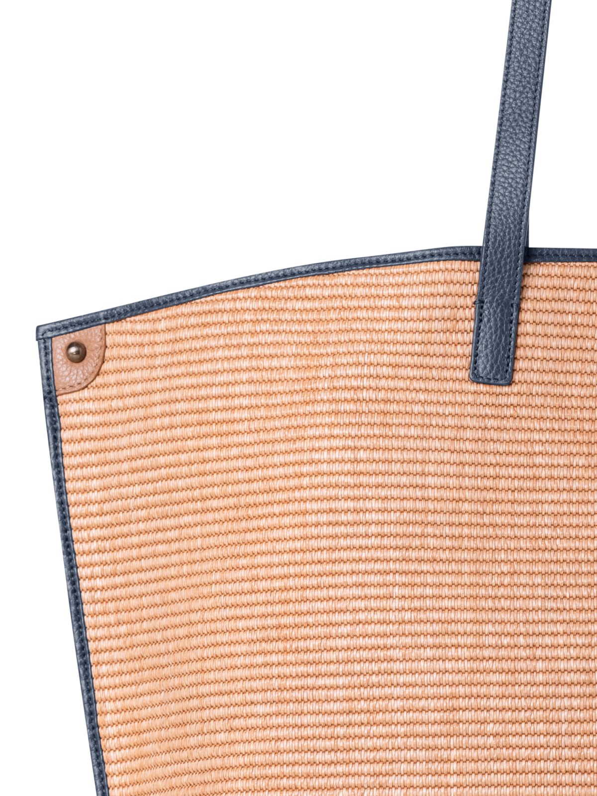 Designer Ai Medium Shoulder Tote - navy - blue - multicolor - beige