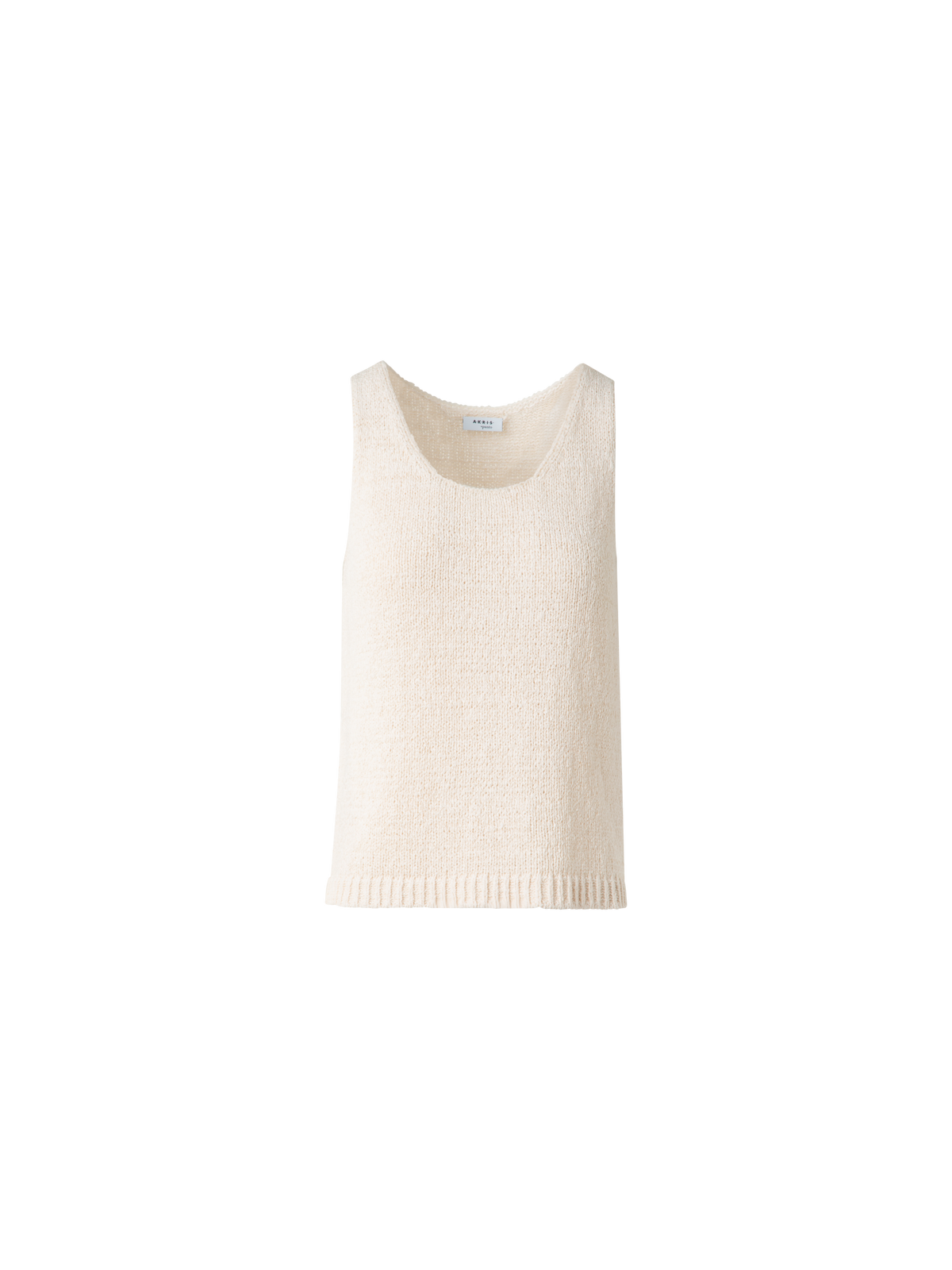Designer Chunky Knit Tank Top - neutral - pastel - beige
