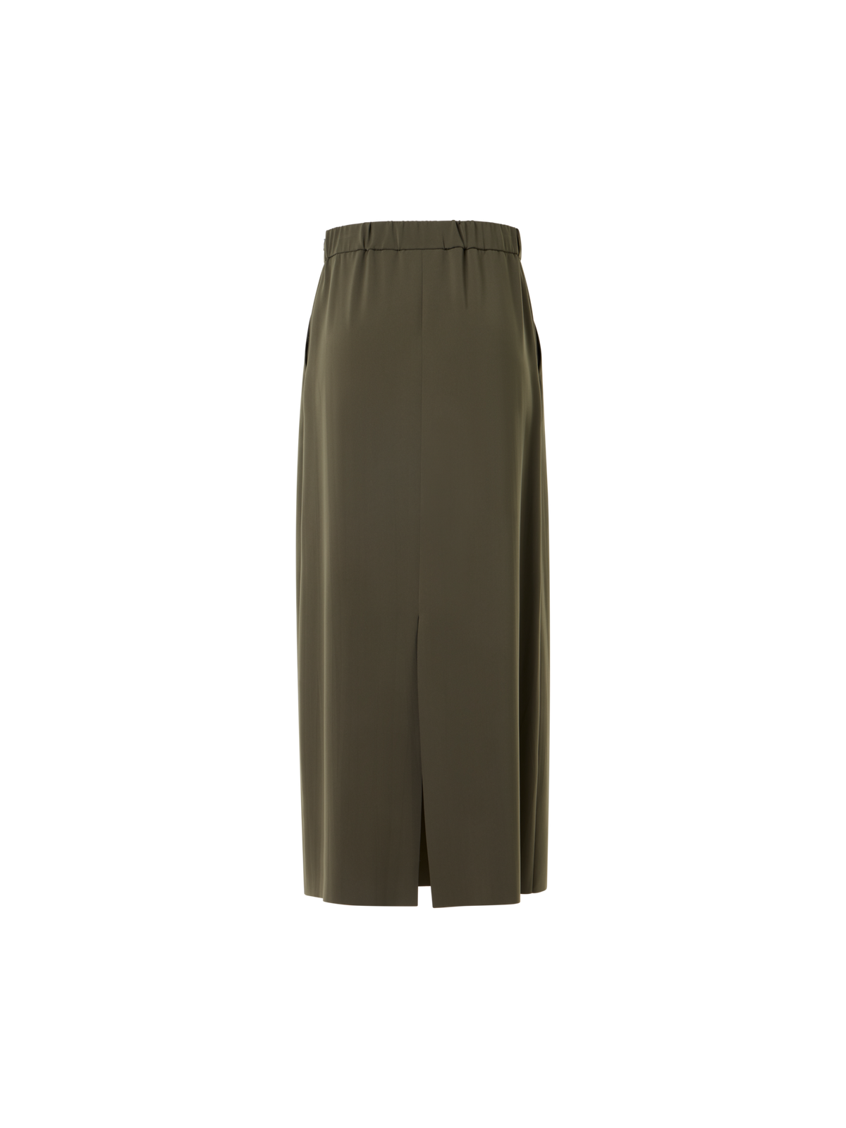 Designer Lasercut-Crêpe Midi Skirt - green