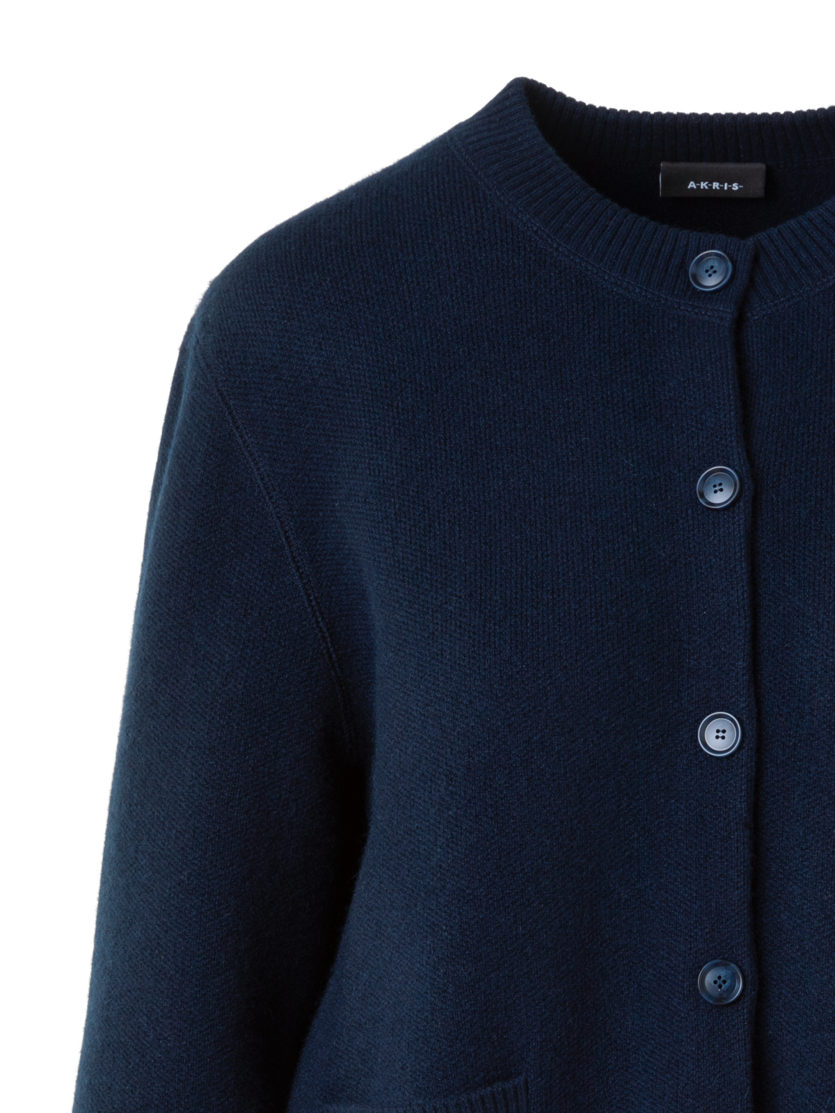 Designer Pure Cashmere Relaxed Cardigan - neutral - navy - blue