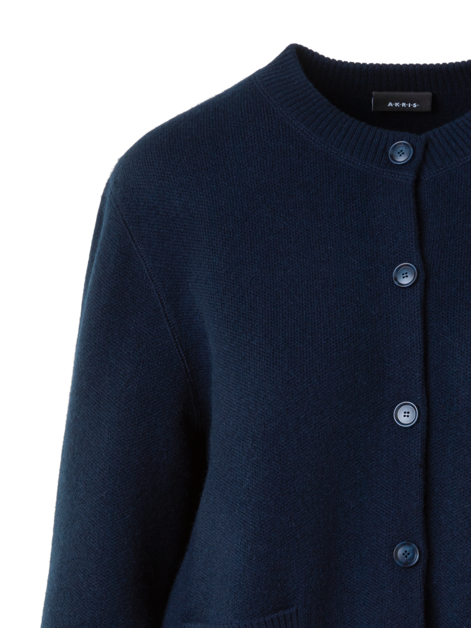 Designer Pure Cashmere Relaxed Cardigan - neutral - navy - blue