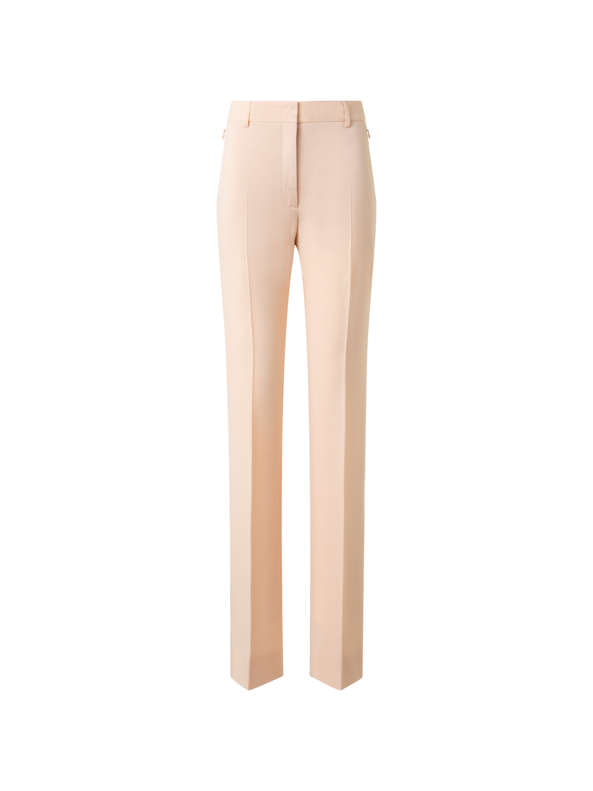 Designer Slight Bootcut Wool Double-Face Pants - pastel - pink