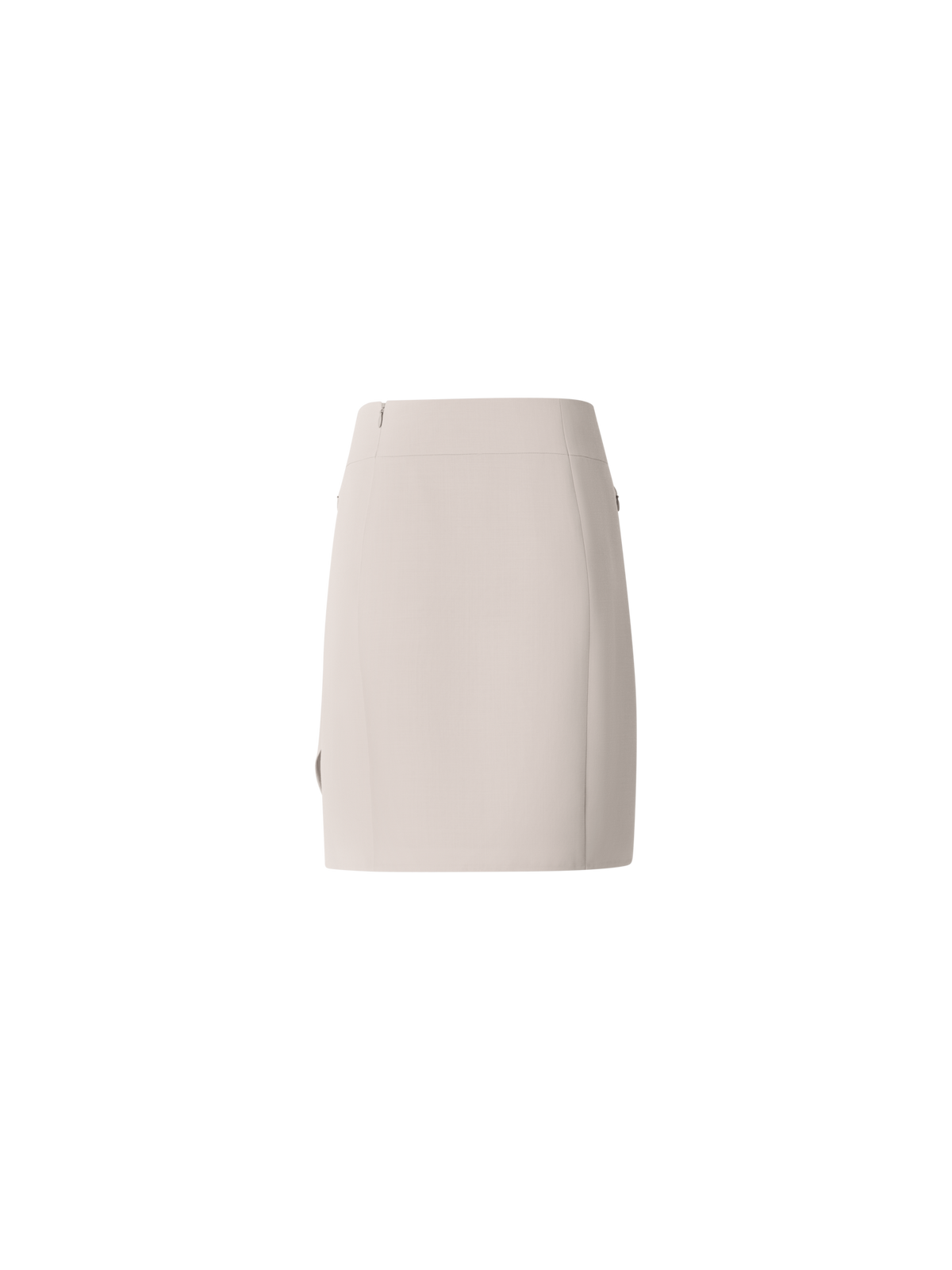 Designer Short Skirt in Cotton Double-Face - beige