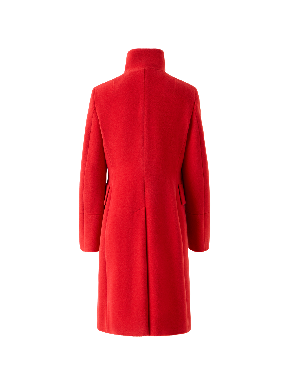 Designer Wool Blend Coat - red