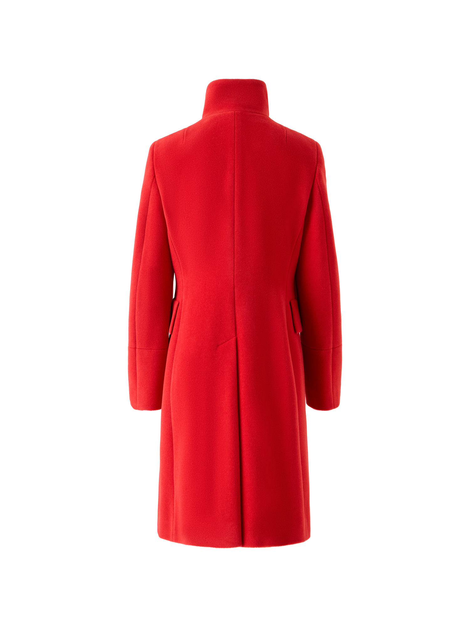 Designer Wool Blend Coat - red