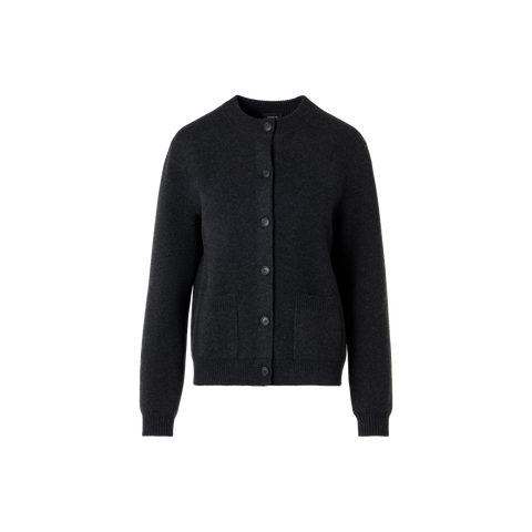 Kastiger Cardigan aus Kaschmir-Piqué