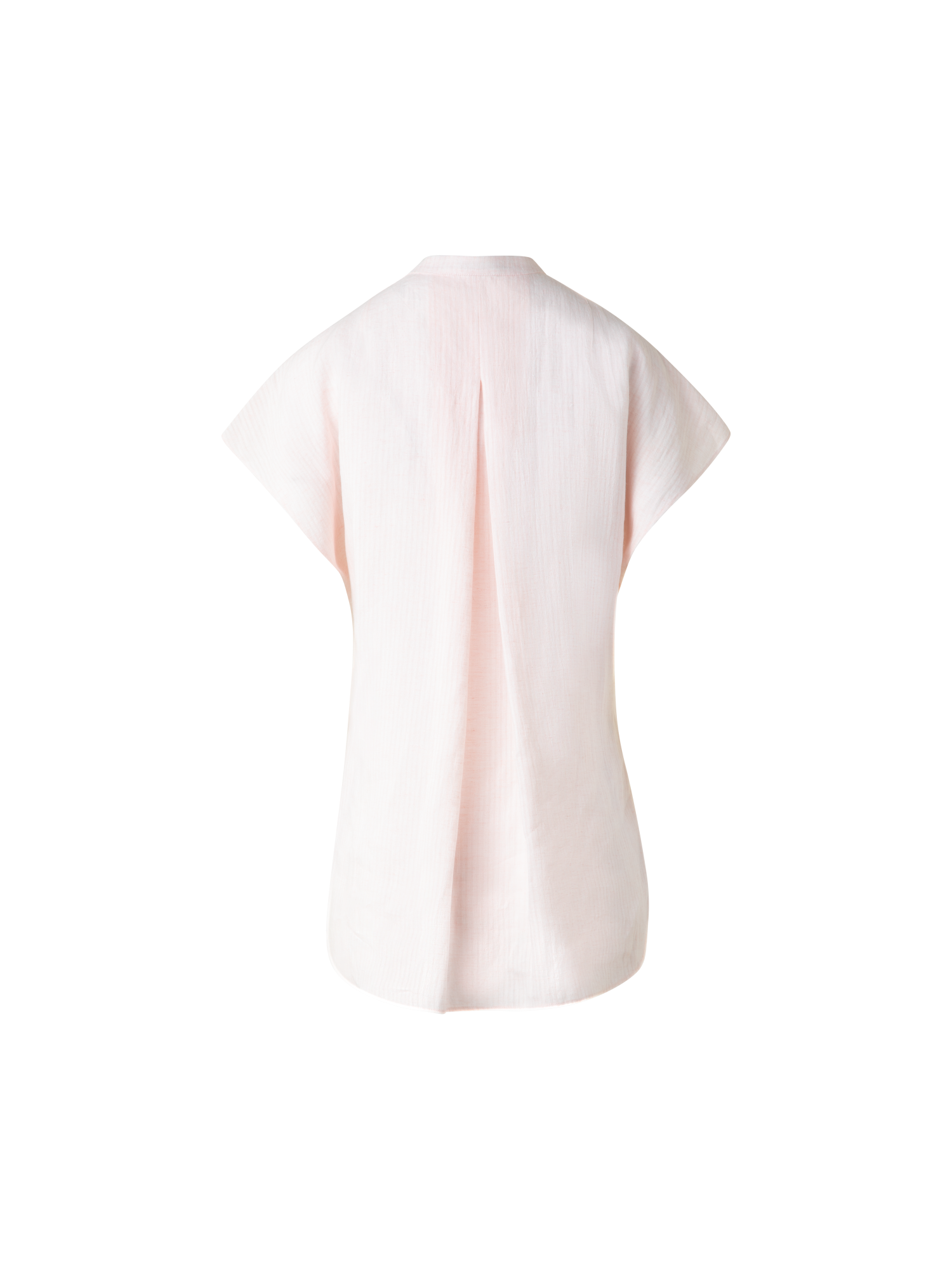 Designer Cap Sleeve Linen Blouse - pastel - pink