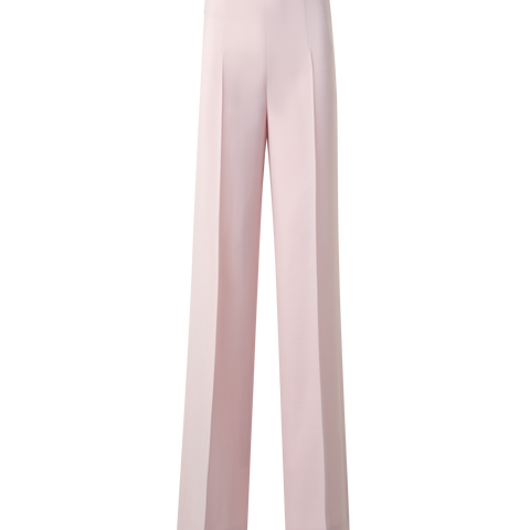 Weite Gerade Hose aus Woll-Doubleface