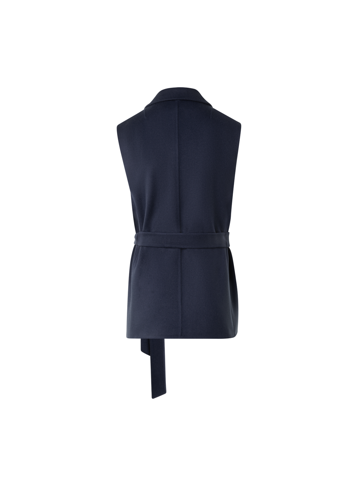 Designer Short Duo Coat - Cashmere Vest and Bolero - neutral - navy - blue