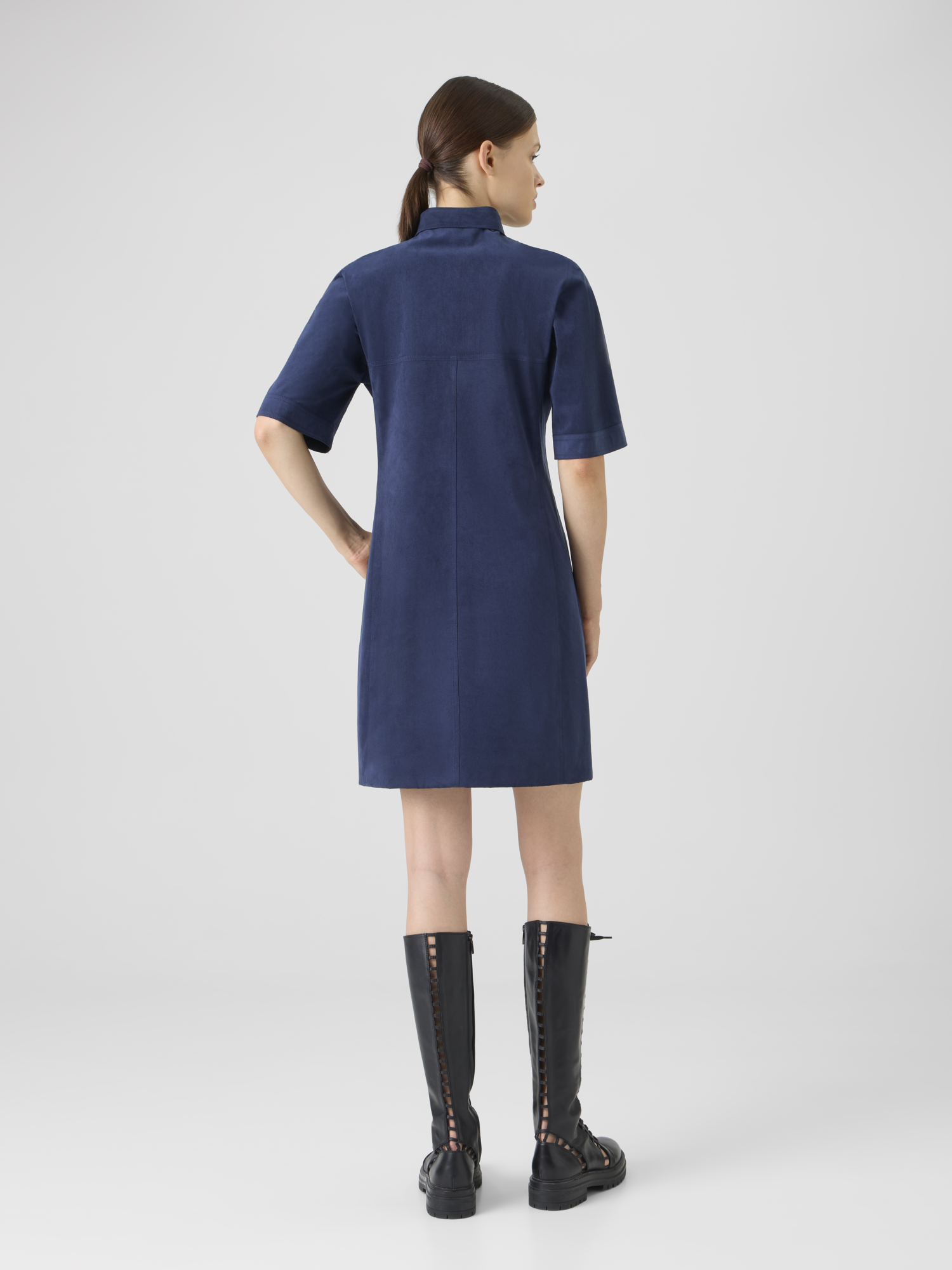 Designer Techno Ultrasuede Polo Dress 