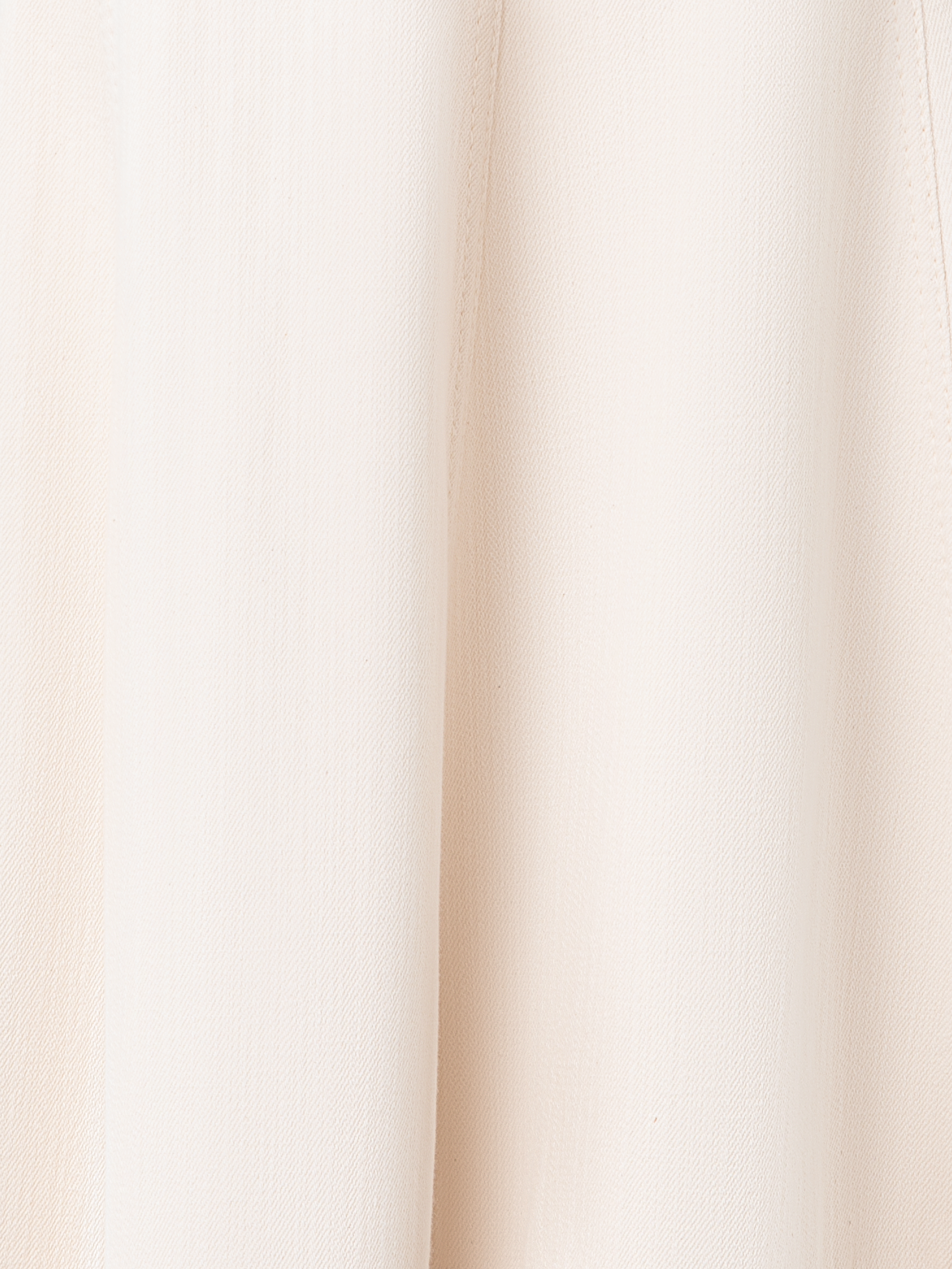 Designer Fit and Flare Denim Midi Dress with Fringes - neutral - pastel