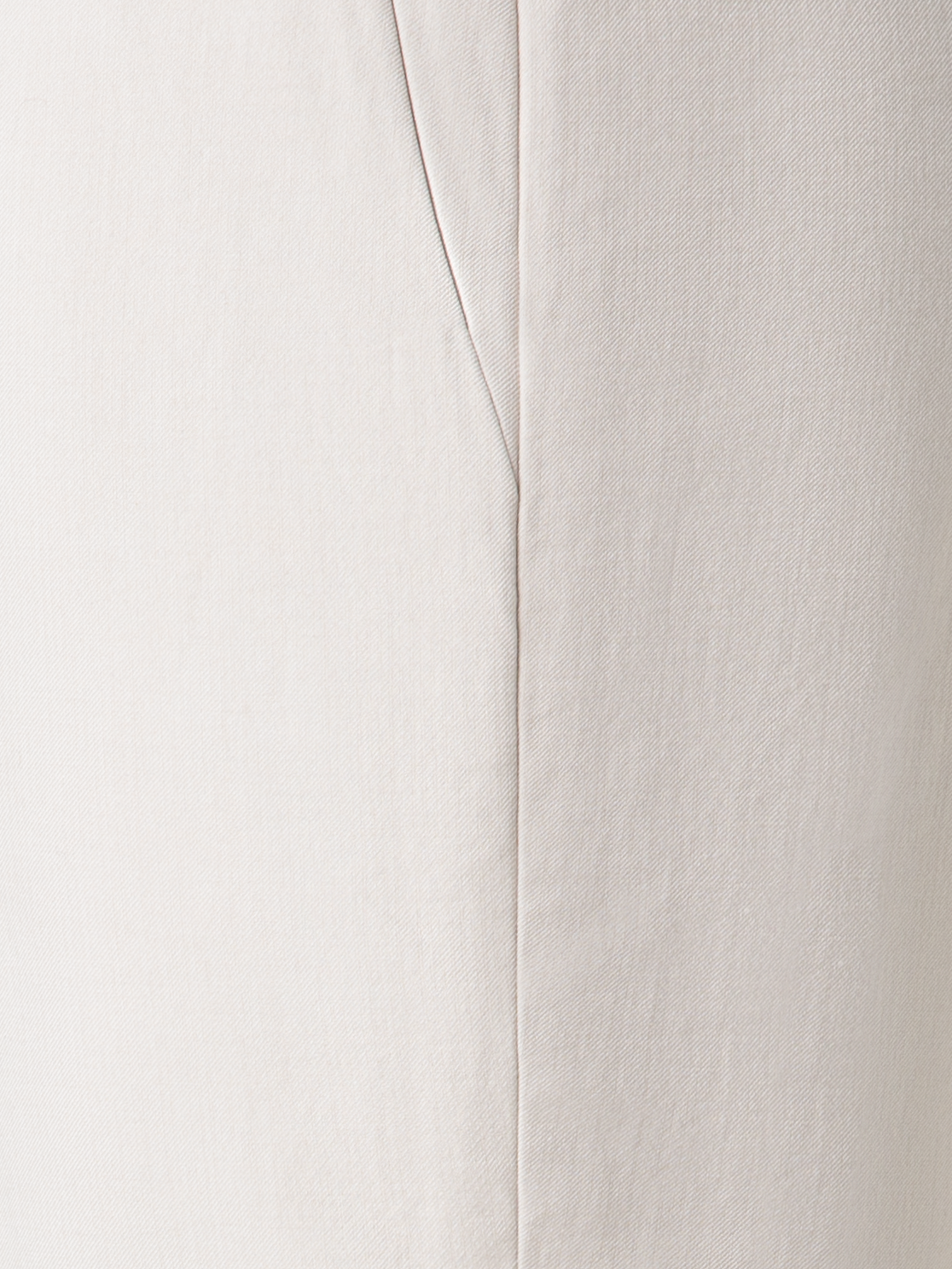 Designer Cropped Tapered Cotton Silk Double-Face Pants - neutral - grey - beige