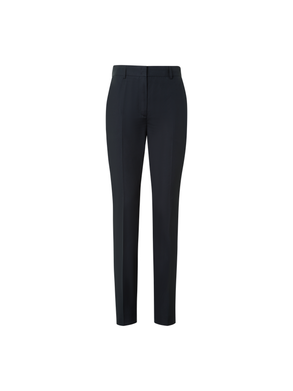 Designer Tapered Ankle Length Cotton Pants - black - neutral