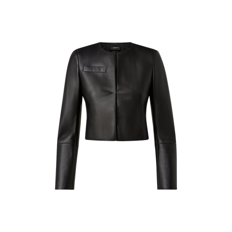 Kurze Lederjacke