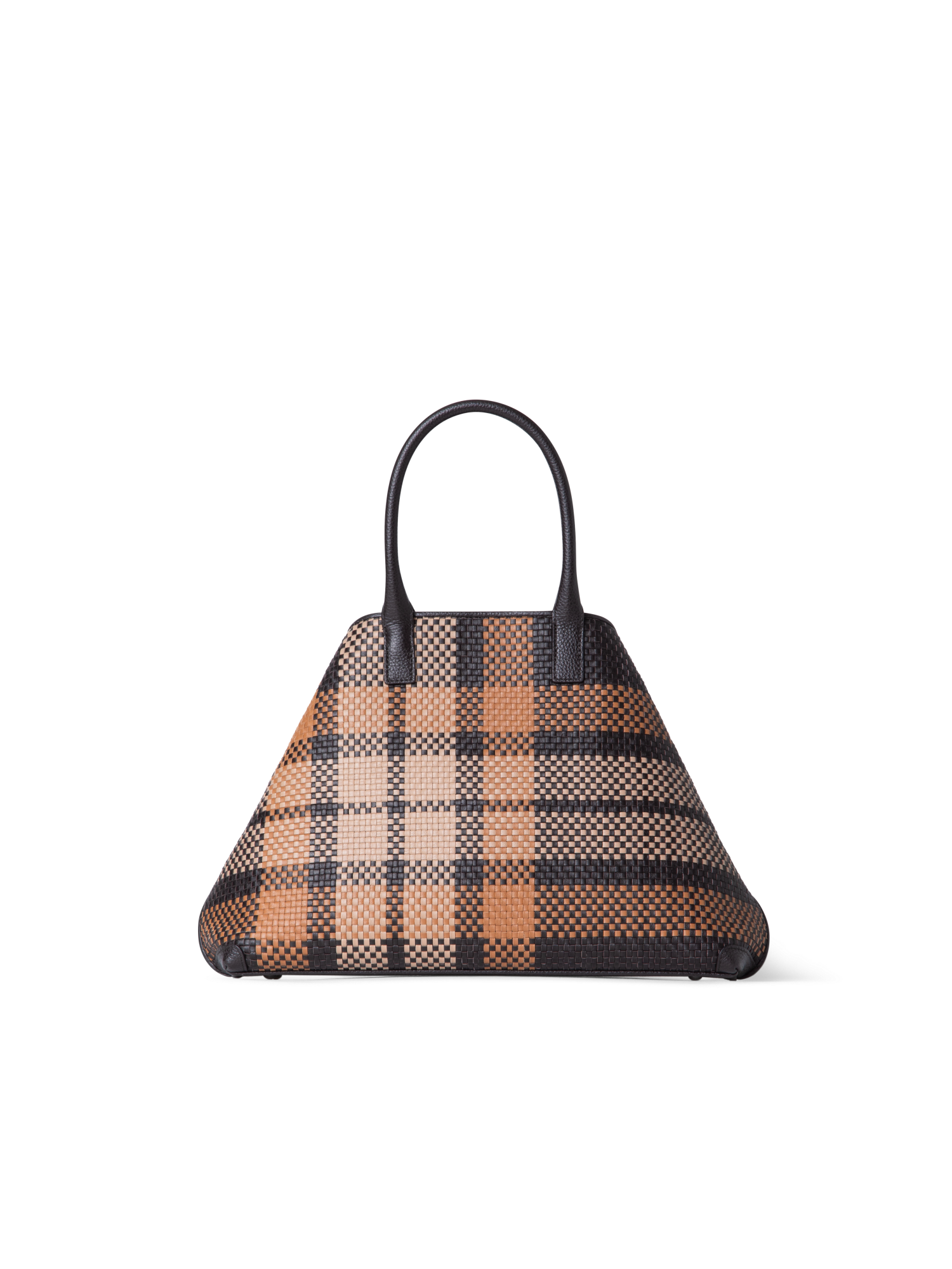 Designer Ai Small Top Handle Tote - neutral - brown - multicolor