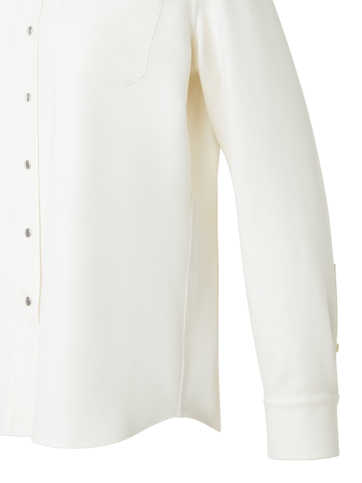Designer Shirt Blouse in Panama Cashmere - neutral - ecru - white