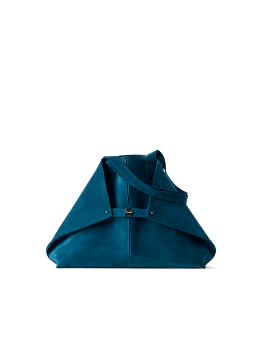 Designer Ai Medium Shoulder Tote - blue