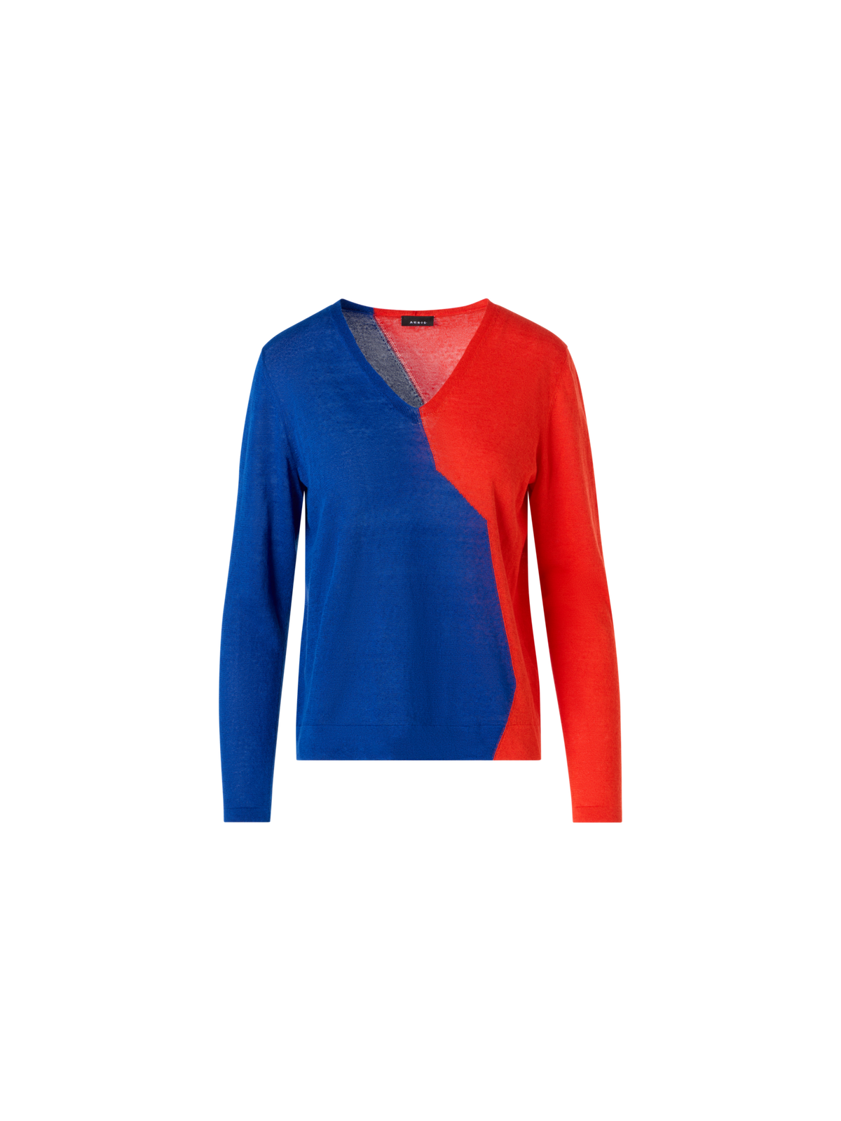 Designer Oversize Sweater with High Plains Intarsia - multicolor