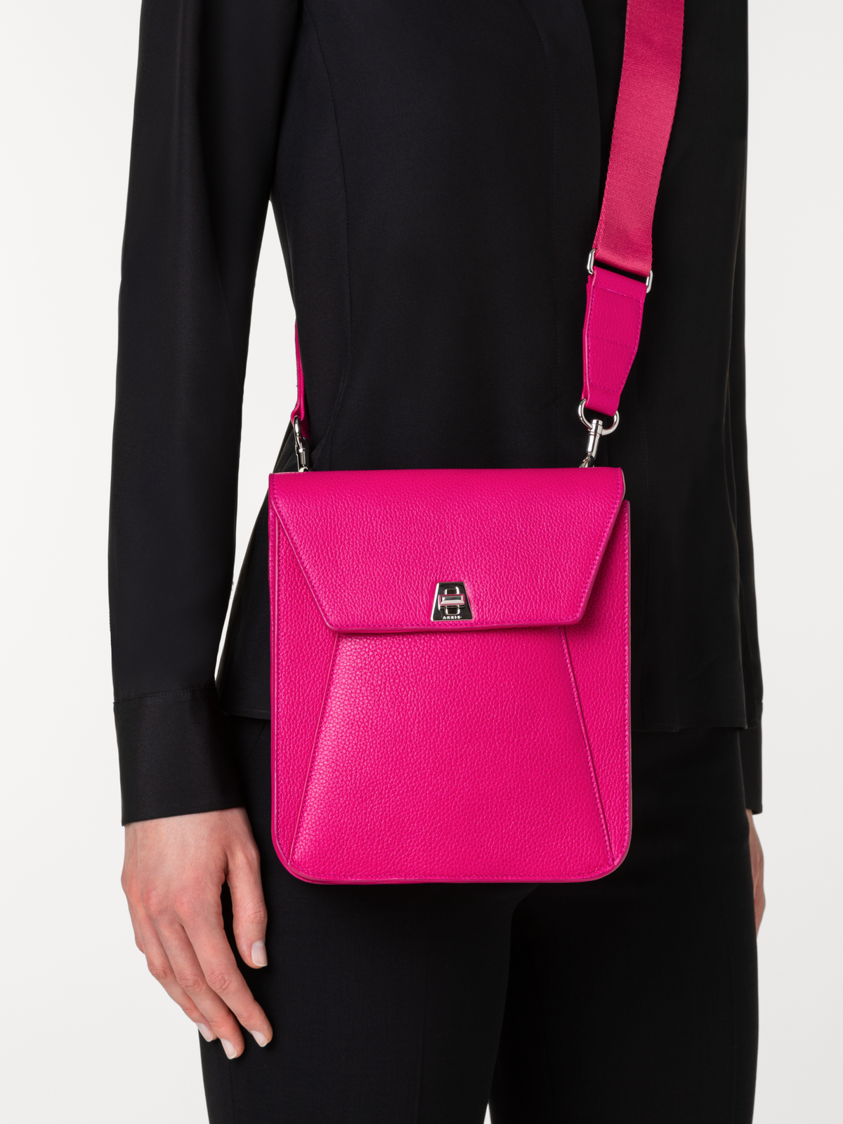 Designer Anouk Little Messenger Bag - pink #editorial
