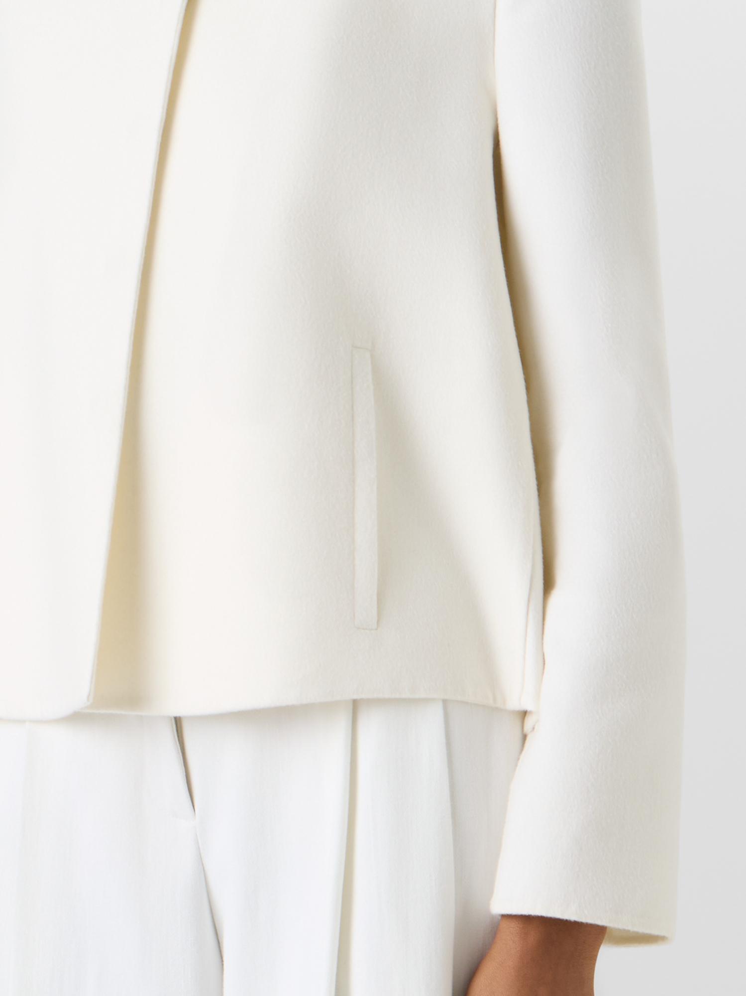 Designer Castro Jacket in Cashmere Double-Face - ecru 