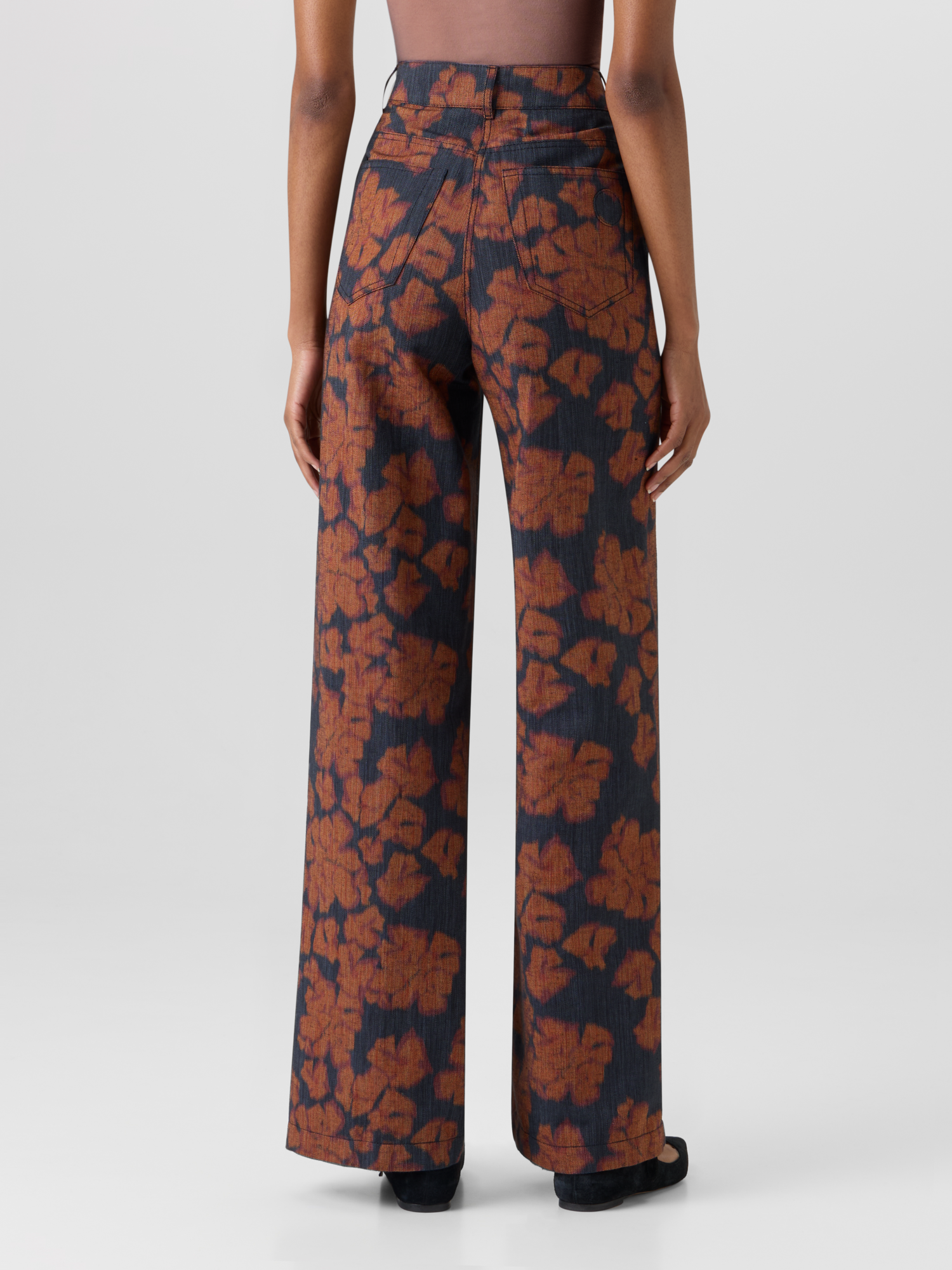 Designer Cooper Wide-Leg Pants in Cotton-Canvas - multicolor 